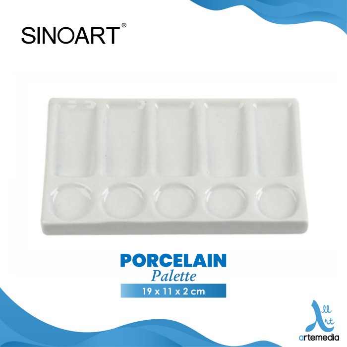 

(TERLARIS) Palet Porcelain Sinoart Palette 19x11 cm