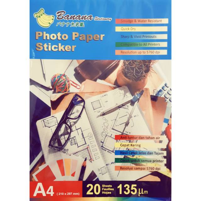 

Kertas Foto Stiker 135gsm