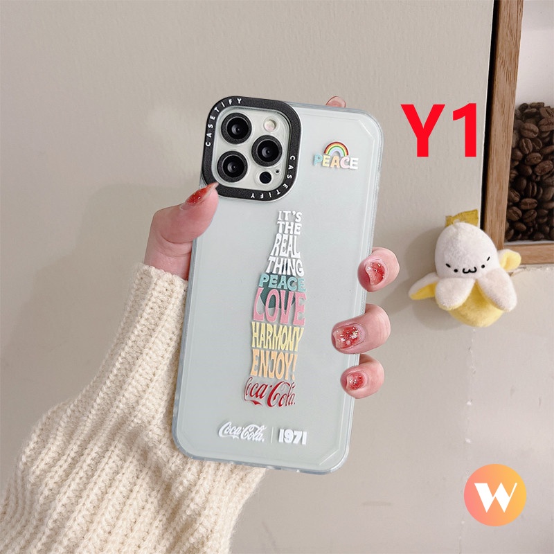 Soft Case Motif Label Coca Cola Untuk iPhone 11 12 13 Pro MAX XR 6 6s 7 8 Plus X XS MAX