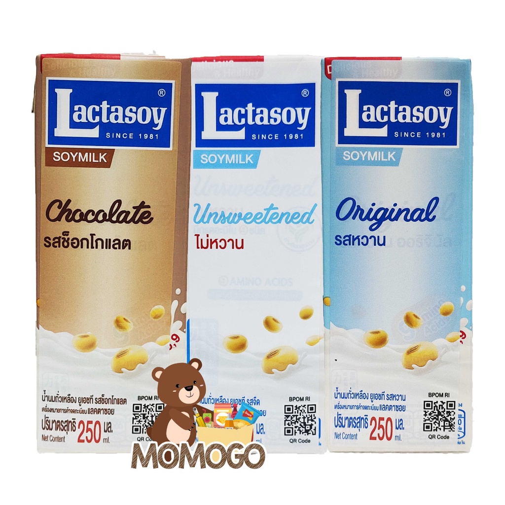 LACTASOY SOYMILK CHOCOLATE / ORIGINAL / UNSWEETENED 250GR