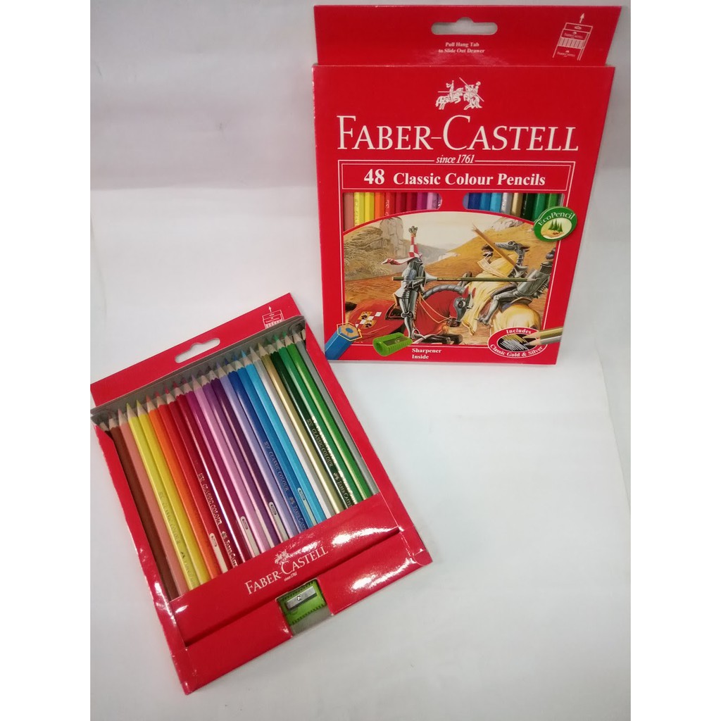 

Pensil warna FaberCastell 48 warna Classic Panjang