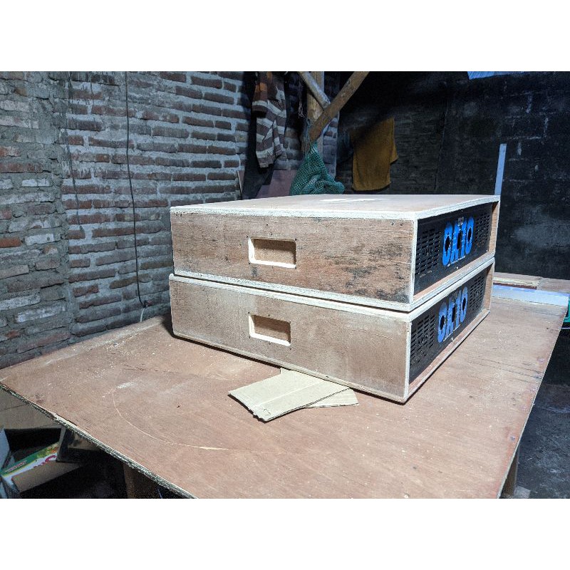 Box Power Triplek mentahan CA 10 + plat panel tebal depan belakang.