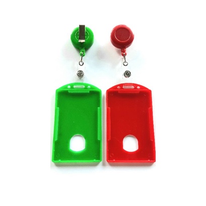 

card Holder Mika Casing Name tag Plastik dan Yoyo standar dof