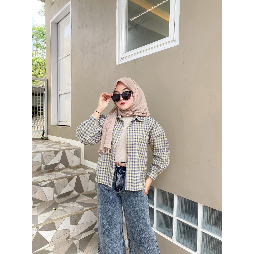 KEMEJA TARTAN SHIRT OVERSIZE BY HAIZONA-3