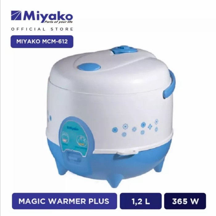 Rice Cooker Miyako 1.2 Ltr Miyako MCM 612 Penanak Nasi Mejicom MCM-612 Anti Lengker Original Magicom