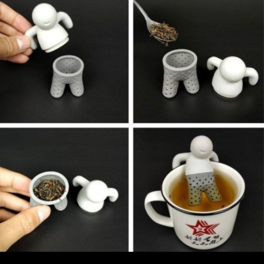 Saringan teh silikon orang berendam tea bag strainer infuser dapur new