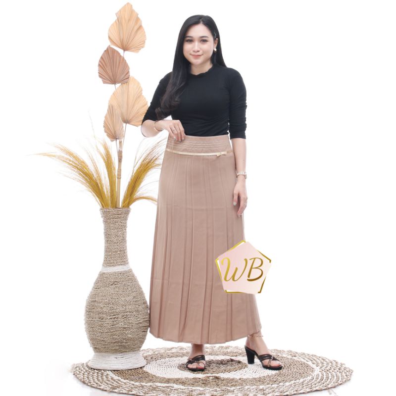 ROK KERJA PLISKET WANITA / ROK REMPEL KERJA / ROK KERJA FORMAL / ROK KANTOR / ROK PLISKET PREMIUM / 