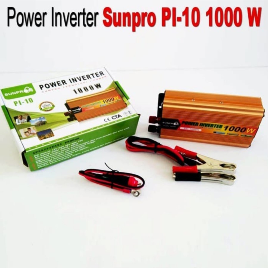 Bisa COD!!! Power Inverter Sunpro PI-1000 1000w DC TO AC Awet,tahan lama dan berkualitas