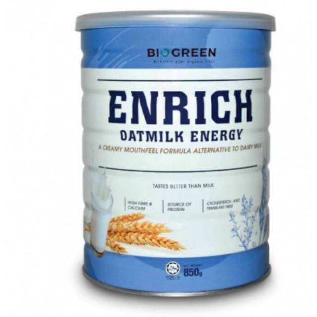 

Biogreen Enrich Oatmilk Energi 850gr
