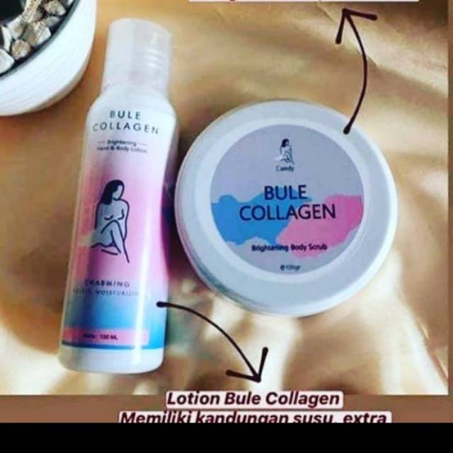 Bule collagen scrub dan handbody bule collagen