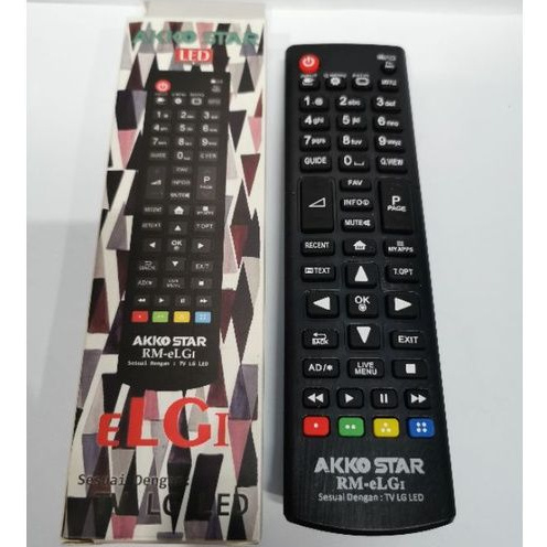 remote TV LCD LED LG akko star ELGI kardus langsung pakai tanpa setting