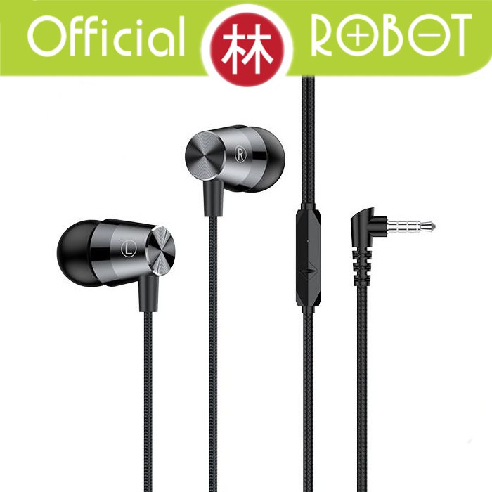 Robot RE101S 1.2mm Subwoofer Bass Metal Wired Headset