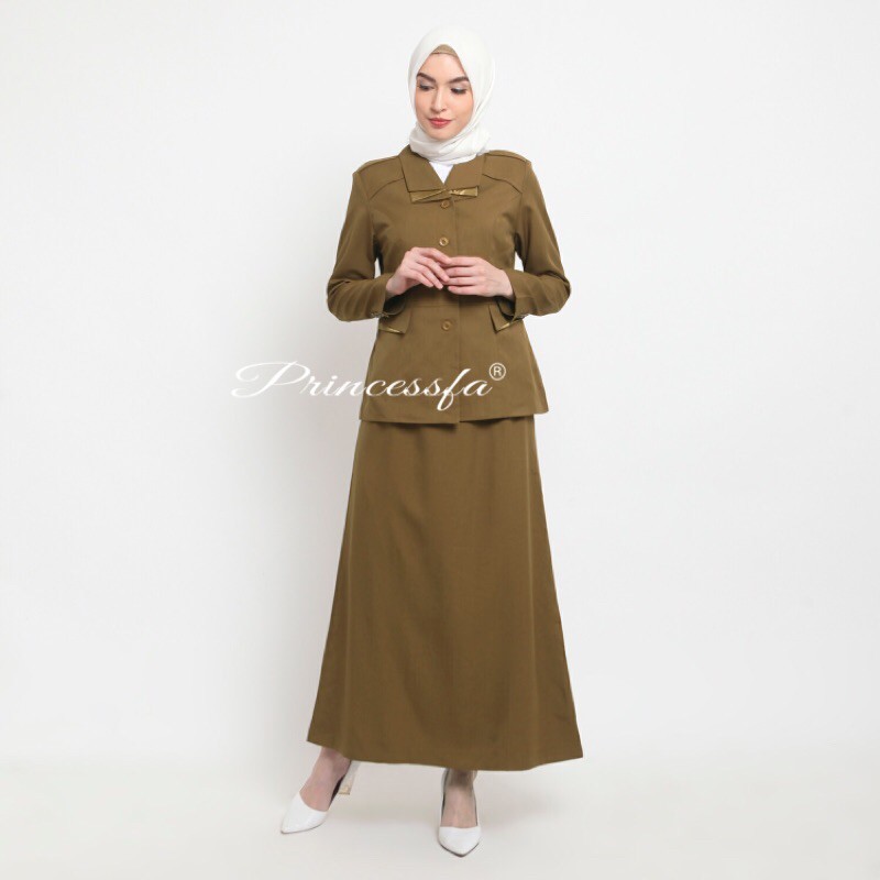 Stelan Pemda tua/Pemda Aceh/khaki tua rok A