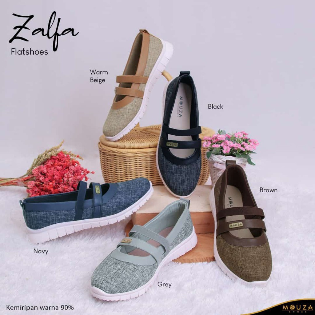 ZALFA FLATSHOES BY MOUZA SHOES SEPATU FLAT WANITA SEPATU CANTIK SEPATU MOUZA