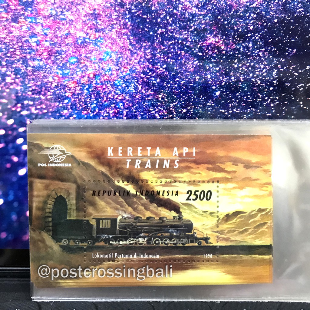 

Prangko Kereta Api Trains 1998 Beli 10 lebih murah Souvenir Sheet SS Perangko MULUS MURAH Original