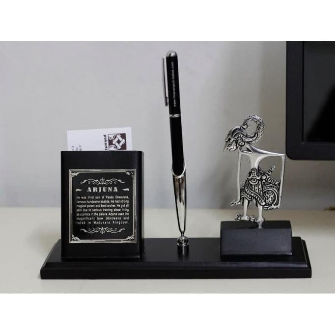 

Tempat Pulpen /tempat pulpen meja /holder/motif Wayang werkudara