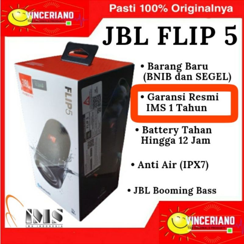 JBL FLIP 5 ORIGINAL GARANSI RESMI IMS 1Tahun Harman Kardon Onyx 3 4 5 JBL extreme 2 JBL Charge 3 4 5