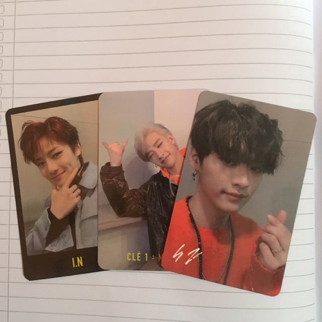 STRAY KIDS CLE1 MIROH OFFICIAL PC PHOTOCARD BANG CHAN/I.N/LEE KNOW