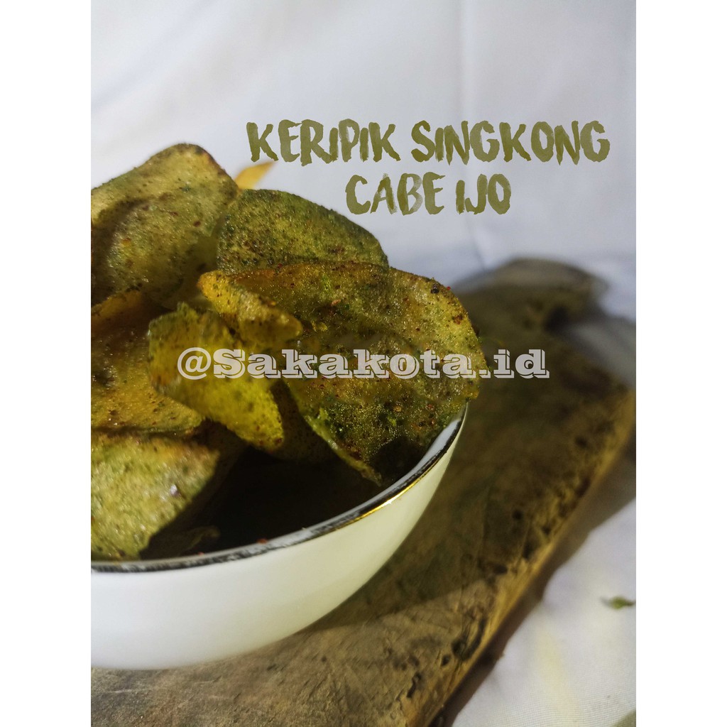 

KERIPIK SINGKONG CABE IJO [250gr] Pedasnya Alami