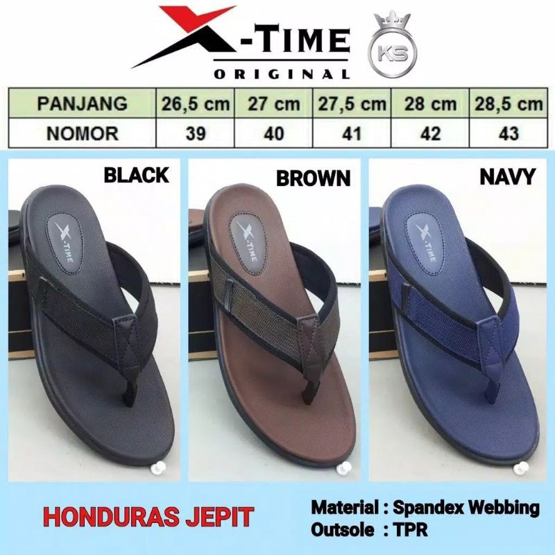 SENDAL CASUAL PRIA JEPIT ORIGINAL X-TIME HONDURAS