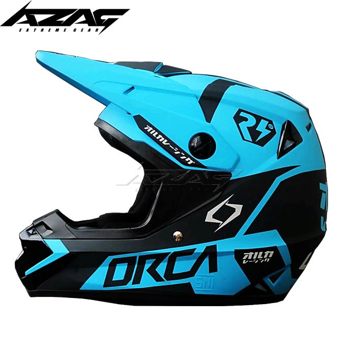 HELM TRAIL FULL FACE RSV ATOM X ORCA BLUE DOFF