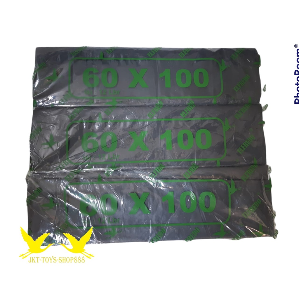 KANTONG PLASTIK SAMPAH HITAM UKURAN 60X100