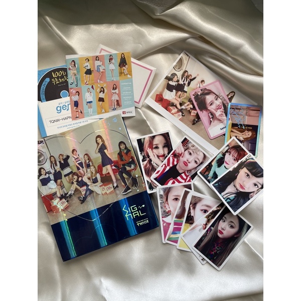 ALBUM TWICE SIGNAL UNSEALED (blue ver) | TANPA PC SANA