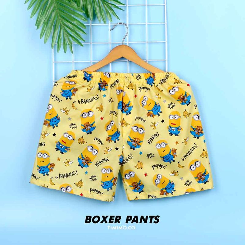 Celana Pendek Motif Bananas Panda Unisex Terbaru | Celana Boxer Pantai Santai Pria Wanita Dewasa | Celana Tidur Murah