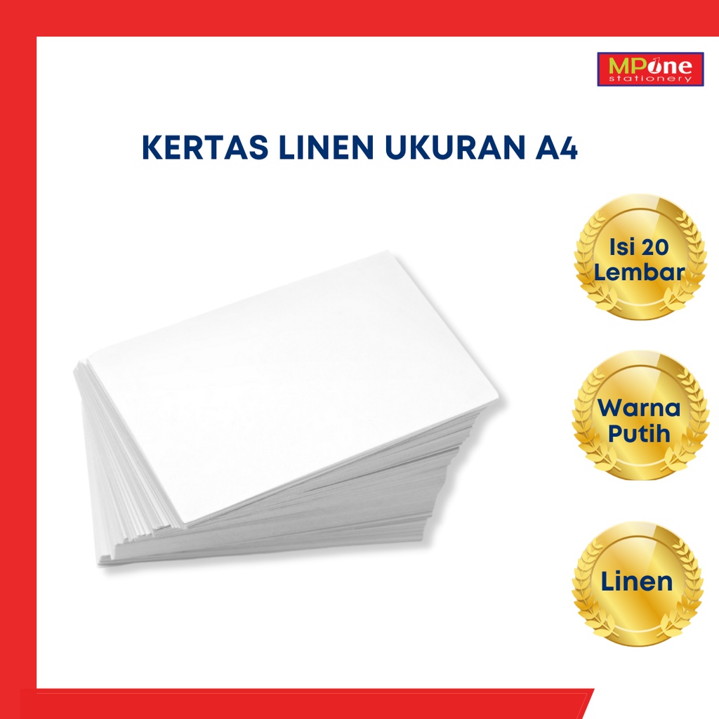 

Kertas Linen A4 F4 / Kertas Linen Putih / Kertas Sertifikat