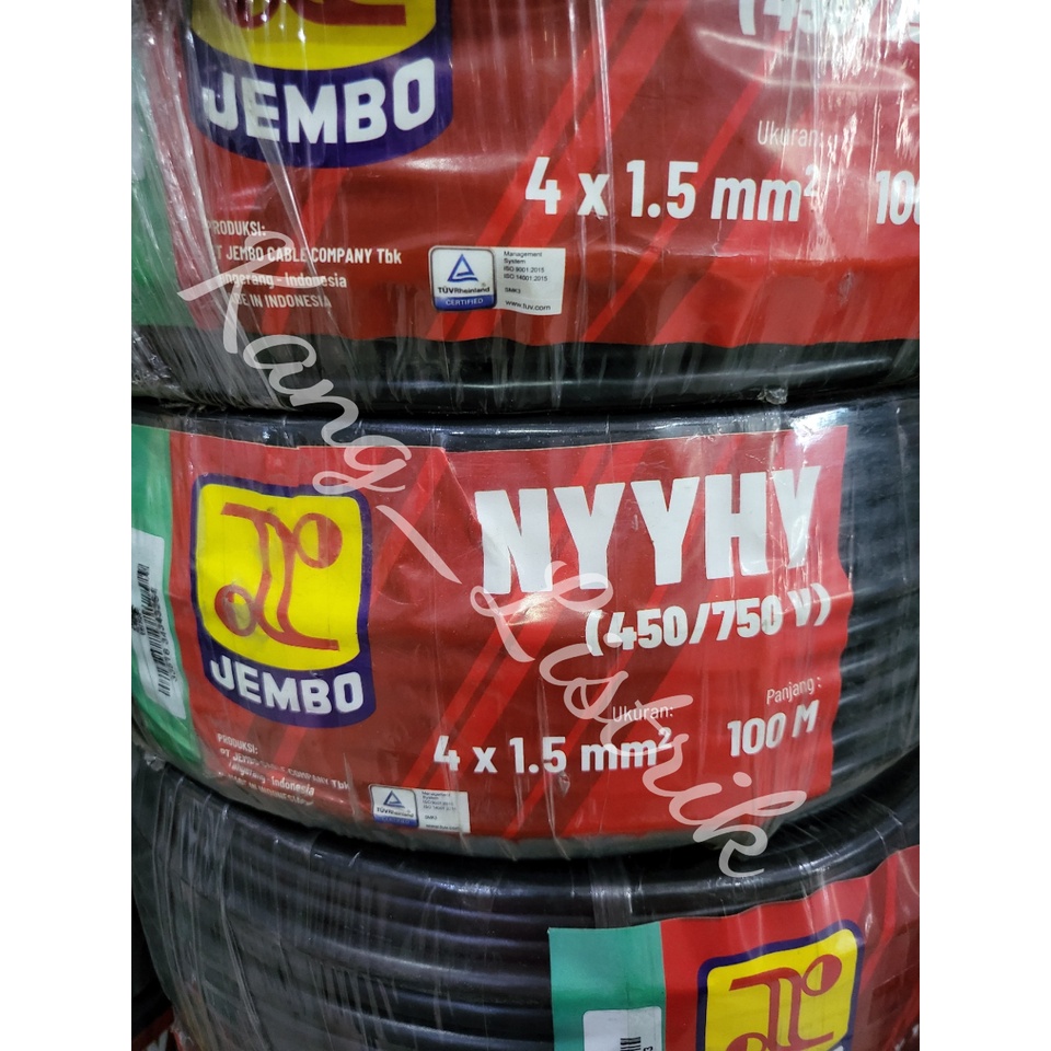 Kabel NYYHY Jembo 4x1.5 PerMeter / Kabel Serabut Jembo 4x1.5 Per Meter