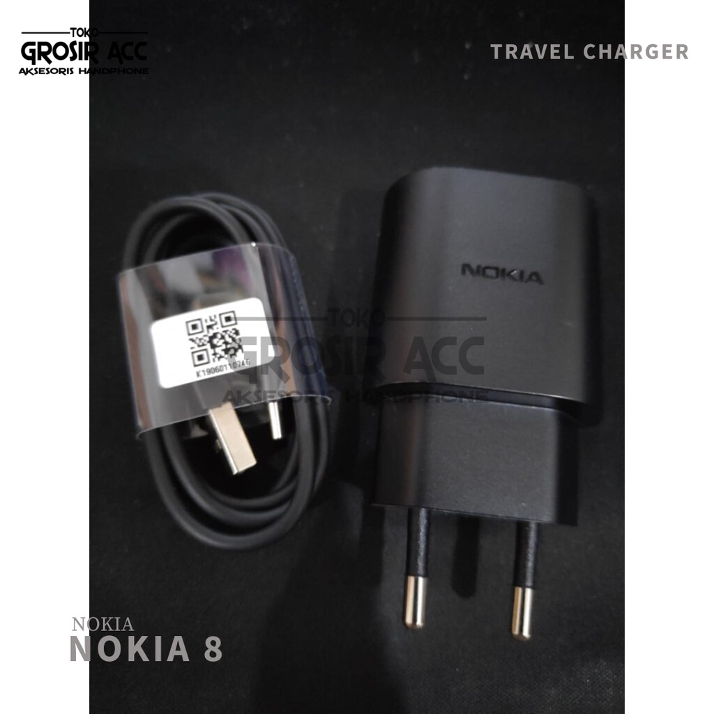 Charger Nokia 8 Travel Charger Nokia Type C Nokia 8 Original AD-18WE