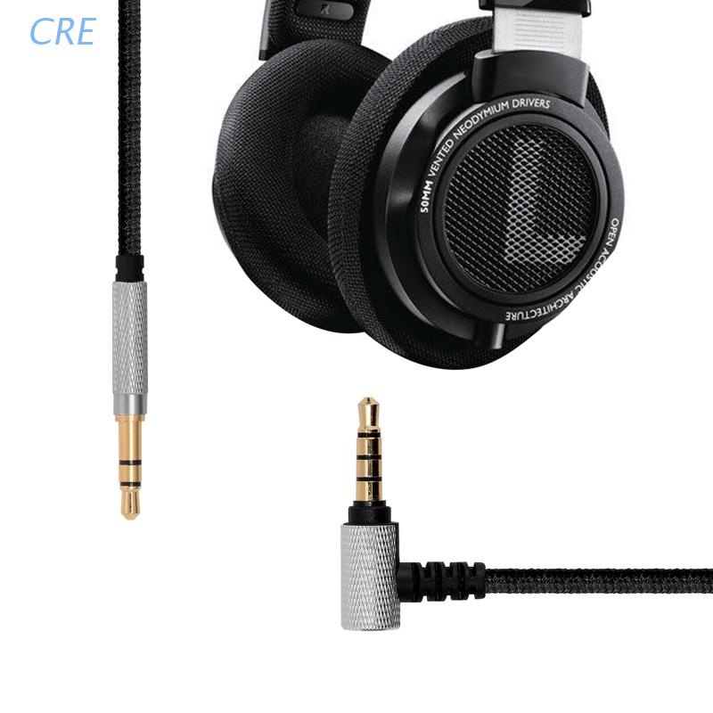 Cre Kabel Audio Aux 3.5mm Ke 3.5mm Pengganti Dengan Mic + Kontrol Volume Untuk Meizu HD50 Headphones Philips F