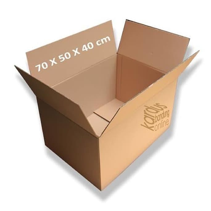 

Kardus Box Karton Packing Polos Besar/Jumbo 70X50X40 Tebal 4 Mm 015
