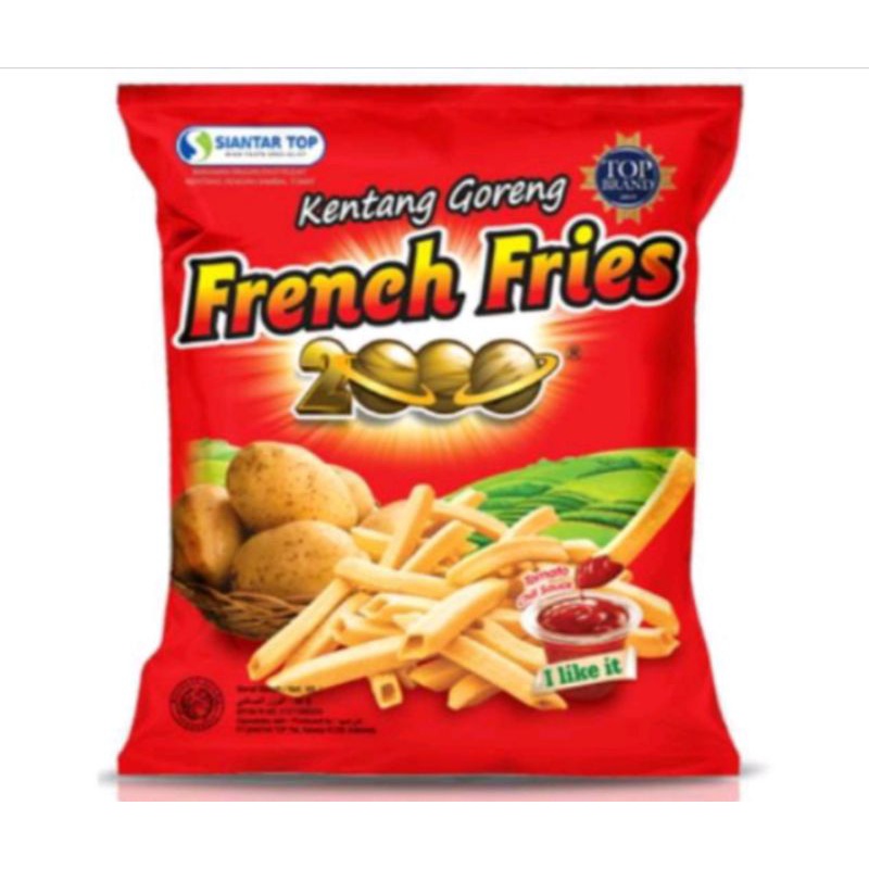 

Cemilan Kentang Goreng French Fries 2000 isi 10