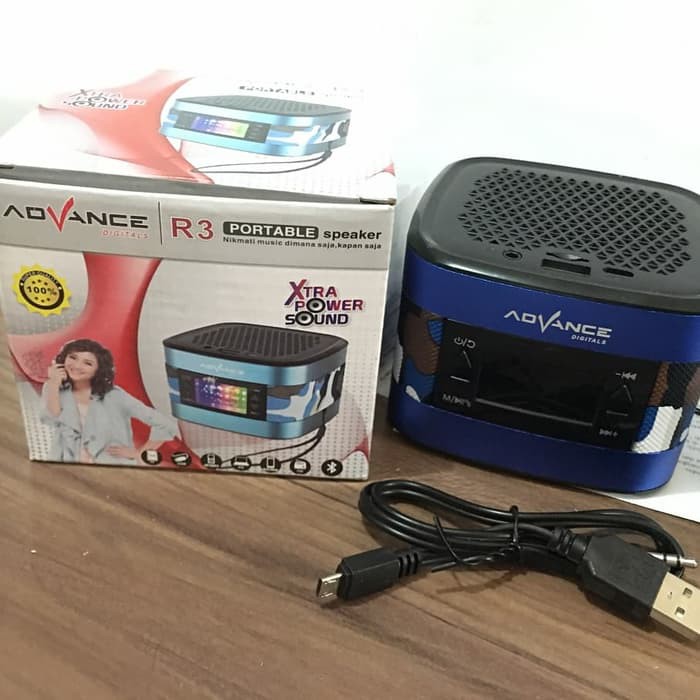 Speaker ADVANCE R3 Portable Speaker Tampilan LED Xtra Power Sound