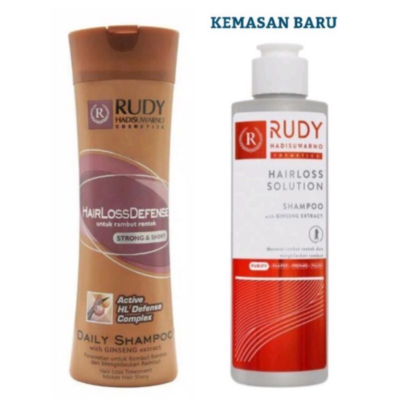 RUDY HADISUWARNO HAIR LOSS DEFENCE DAILY SAMPO READY 200 ML &amp; 100 ML 100%(UNTUK RAMBUT RONTOK)