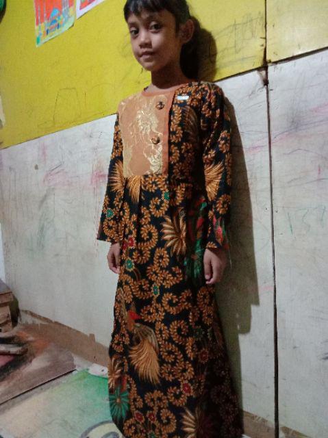 Gamis Anak 274 Batik Gaun Terusan Anak Perempuan Muslim Syarii