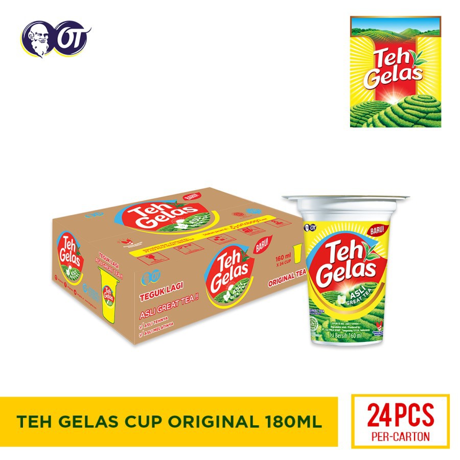 

Teh Gelas 160 ML Dus (24 Gelas)