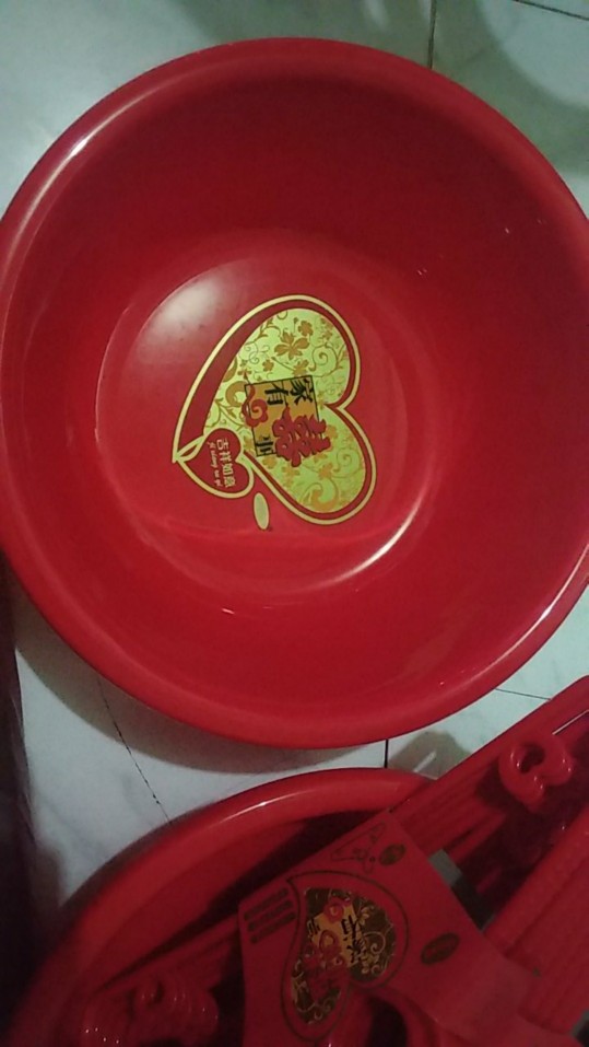 Baskom Plastik Tebal Chinese Wedding / Perlengkapan Sangjit (2305020)