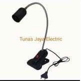 Lampu Belajar /  Lampu Baca model Jepit E-27 HITAM / PUTIH