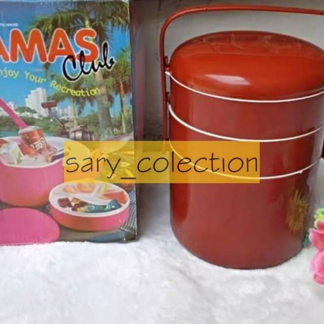(Free buble wrap) Rantang Piknik Besar TAMAS Susun 3