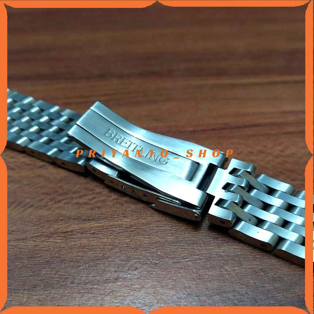 Tali Jam Rantai Breitling 1884 Strap Tali watch Breitling 24mm