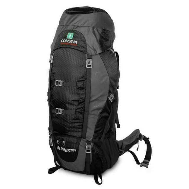 Carrier Consina alpinist 75+5L, tas ransel, tas gunung, tas keril