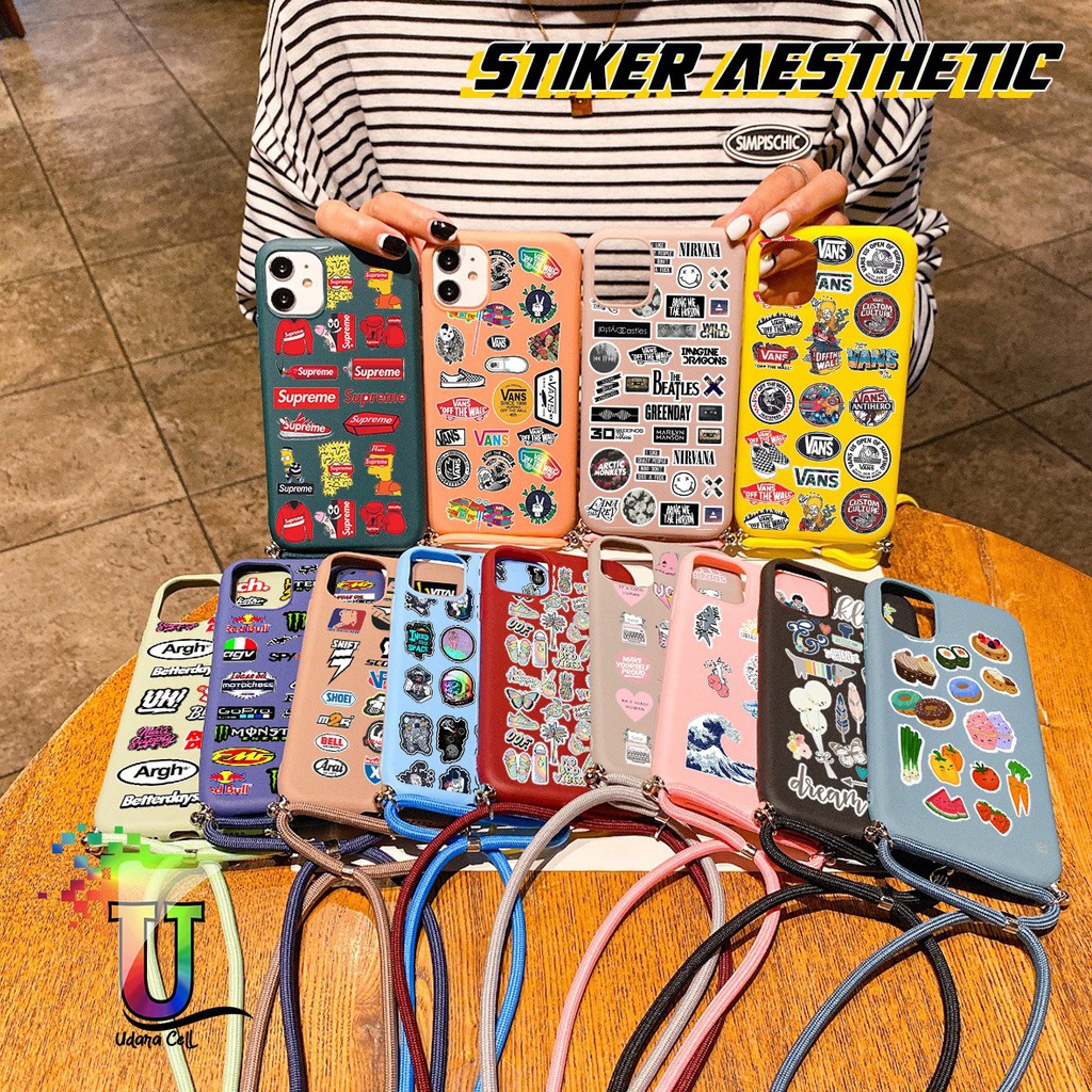 Softcase Slingcase Tali Lanyard Candy STIKER Oppo A5 A9 2020 Reno 2 2f 2z A31 A8 A81 A92 UC3457