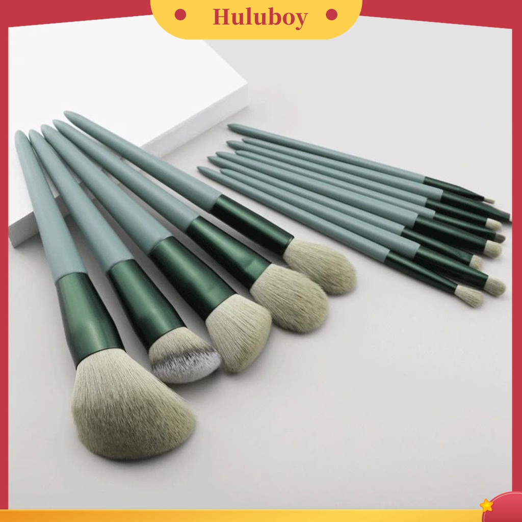 Huluboy Huluboy♡ 13pcs / Set Brush Foundation / Concealer / Bedak Ringan Untuk Makeup / Kosmetik Wanita