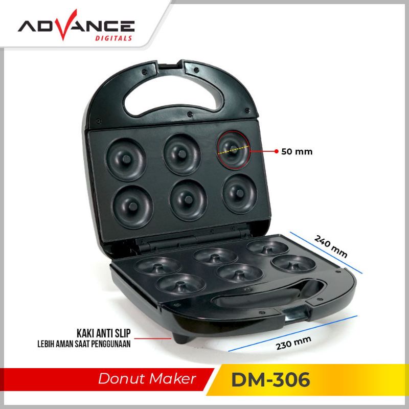 Cetakan Donat Original Advance DM-306 Donut Maker Electric DM-306