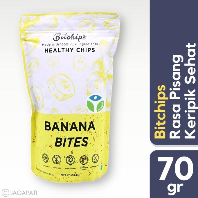 

Bitchips - Banana Bites 70gr - Keripik Sehat - NO MSG