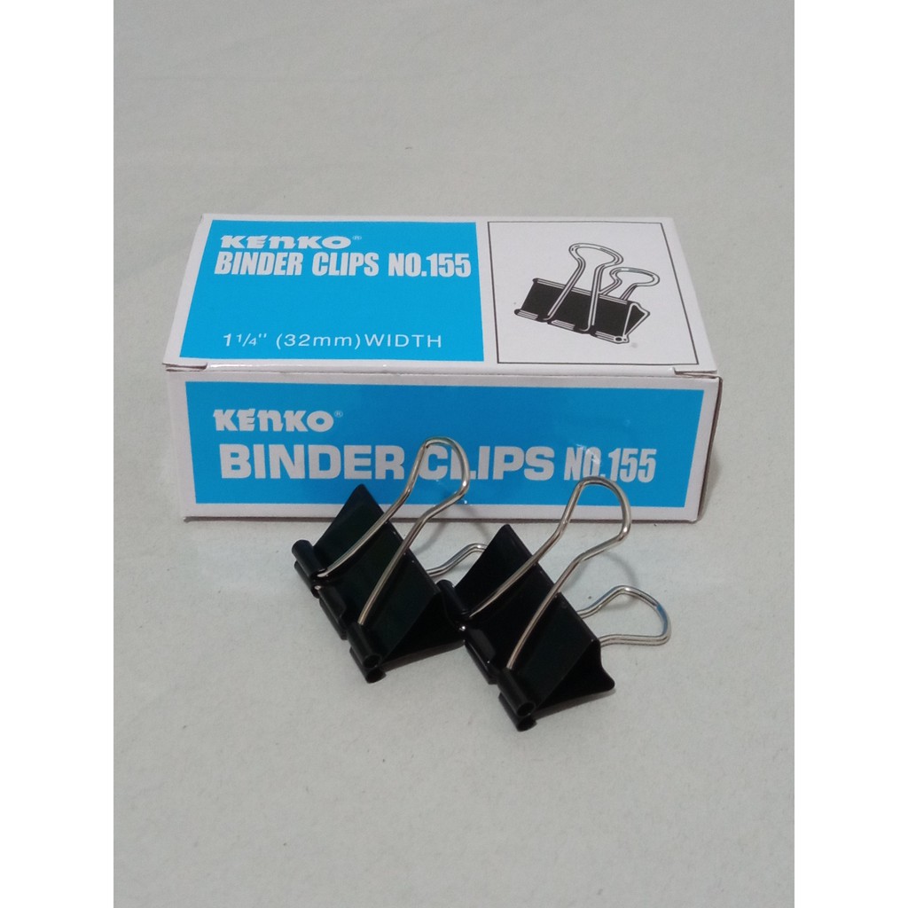 

[PER PACK] Kenko Binder Clip No. 155 / Penjepit 32 mm (12 pcs)