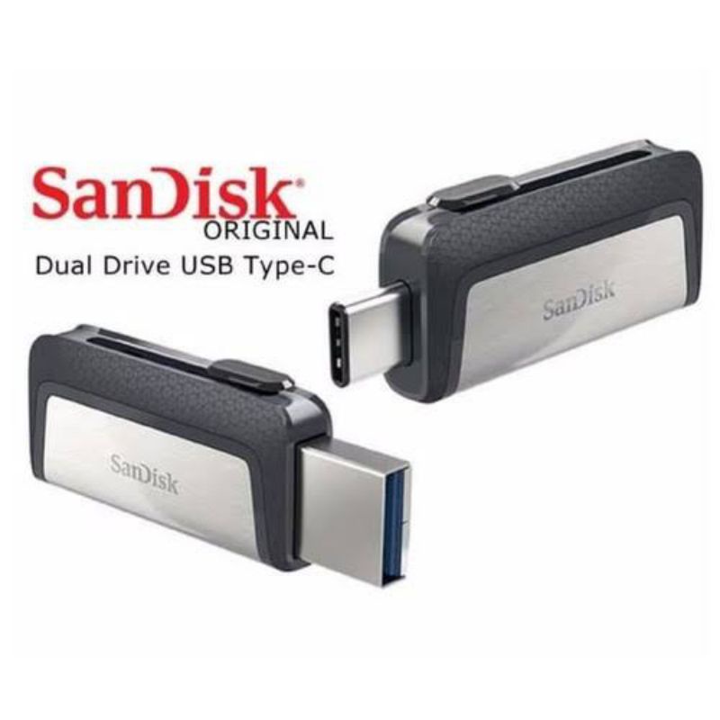 Flashdisk Sandisk OTG USB Type C 64GB USB 3.1 Ultra Dual Drive