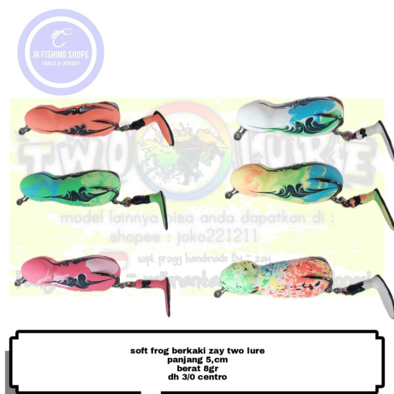 soft frog titit berkaki zay two lure